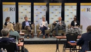 The 2022 industry executive panel was moderated by NARUC President Judy Jagdmann (VA State Corporation Commission) and included Kurt Adams (CEO, Summit Utilities), Jim Kerr II, (CLO, Southern Company), Cheryl Norton (COO, American Water), and SHeryl Riggs (CEO, Utilities Technology Council).